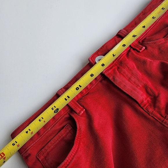 Banana Republic Washed Red Women's Skinny Jeans Red Size 27 Cotton 30×29J3 - Picture 7 of 12